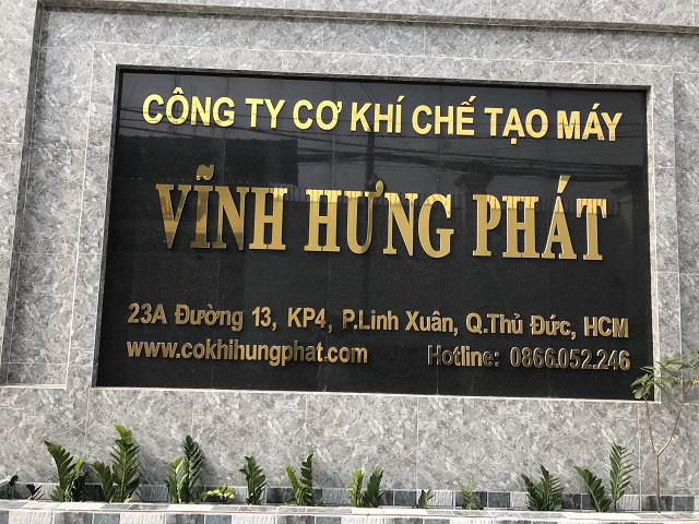 bảng hiệu cơ khí bằng chữ nổi
