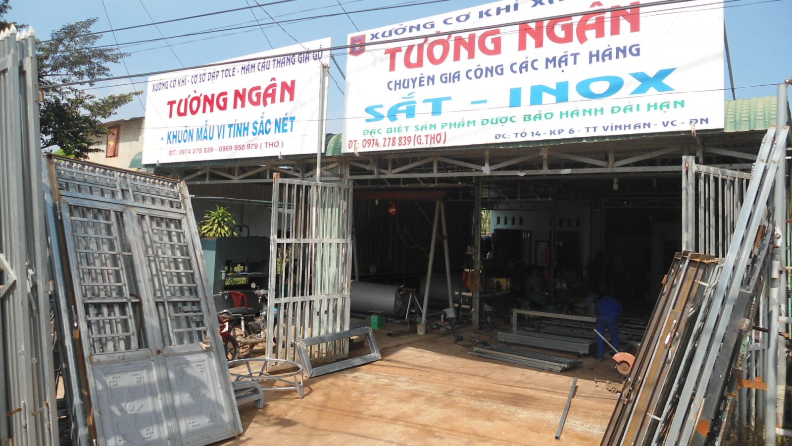 bảng hiệu cơ khí bằng bạt hiflex