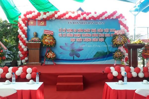 Mẫu Backdrop khai trương