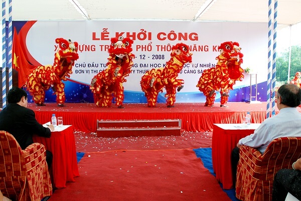 Mẫu Backdrop khai trương