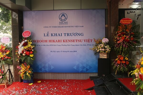 Mẫu Backdrop khai trương