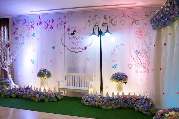 mẫu Backdrop đám cưới