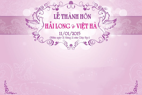 mẫu Backdrop đám cưới