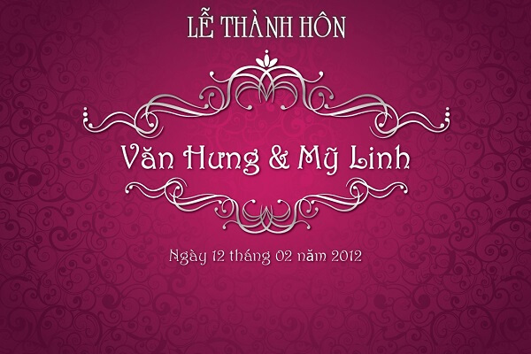 mẫu Backdrop đám cưới