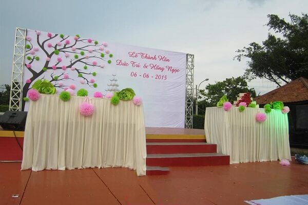 mẫu Backdrop đám cưới