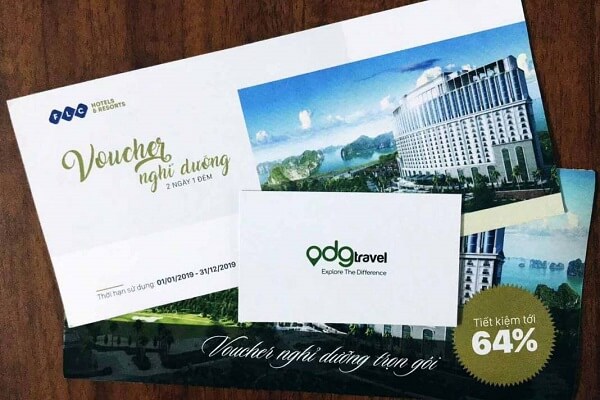 mẫu voucher khách sạn, du lịch