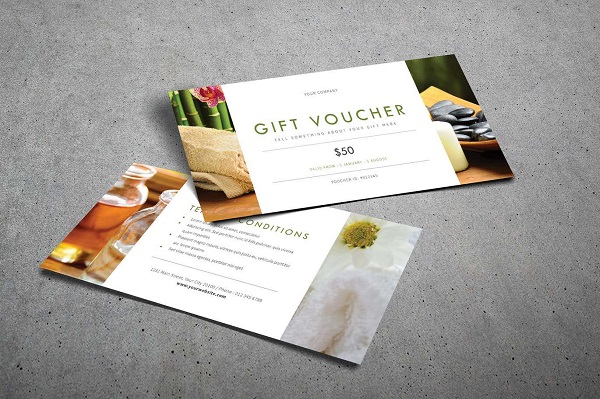 Mẫu voucher spa