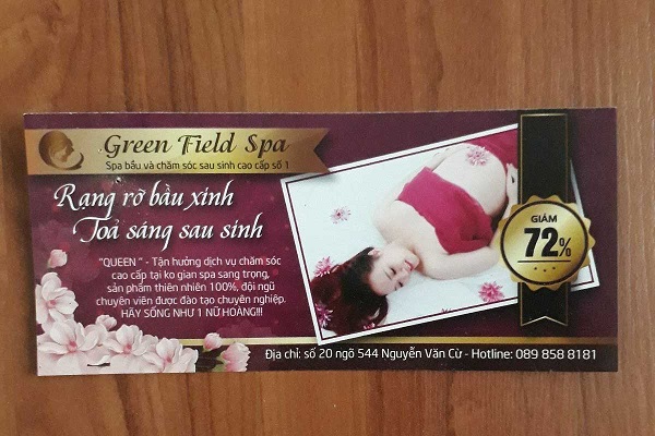 Mẫu voucher spa