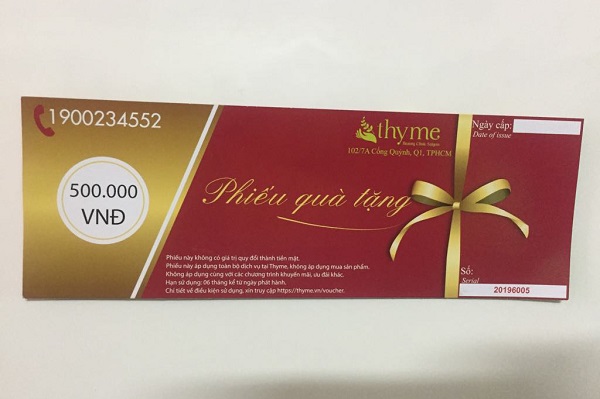 Mẫu voucher spa