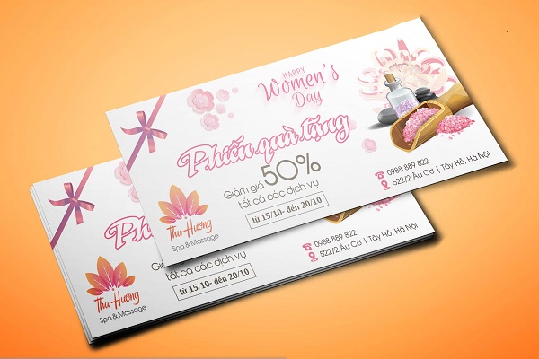 Mẫu voucher spa