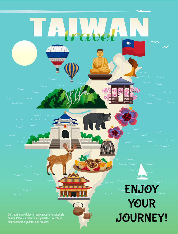 Mẫu poster du lịch Đài Loan