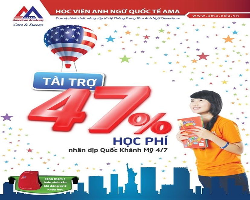 Mẫu tờ rơi dạy tiếng anh kích thước vuông số 3
