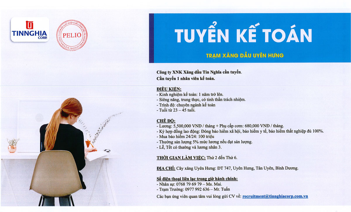 Mẫu tờ rơi tuyển dụng nhân viên kế toán mẫu 4