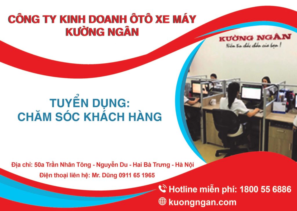 Mẫu tờ rơi tuyển dụng nhân viên chăm sóc khách hàng mẫu 5