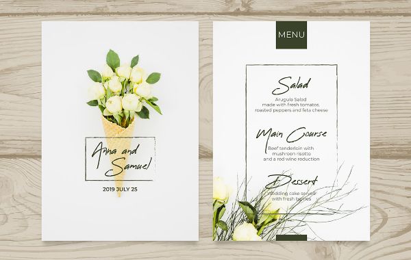 menu tiệc cưới đẹp