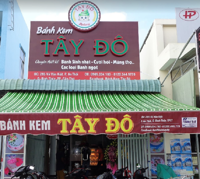 Mẫu bảng hiệu bánh kem Tây Đô