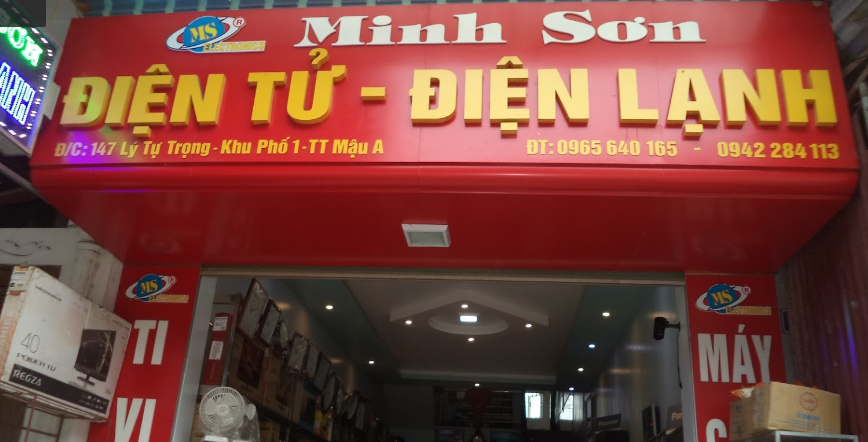 Mẫu bảng hiệu điện lạnh Minh Sơn