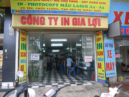 Mẫu bảng hiệu photocopy Gia Lợi