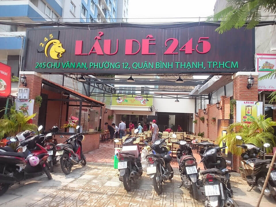 Mẫu bảng hiệu quán nhậu lẩu dê 245