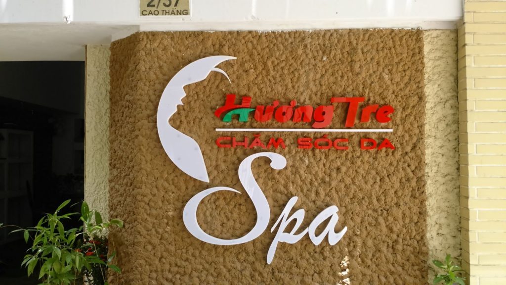 Mẫu bảng hiệu spa - Hương Tre Spa
