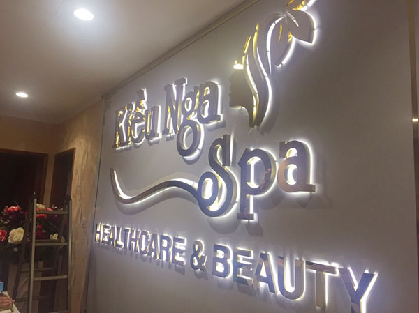 Mẫu bảng hiệu spa - Kiều Nga Spa