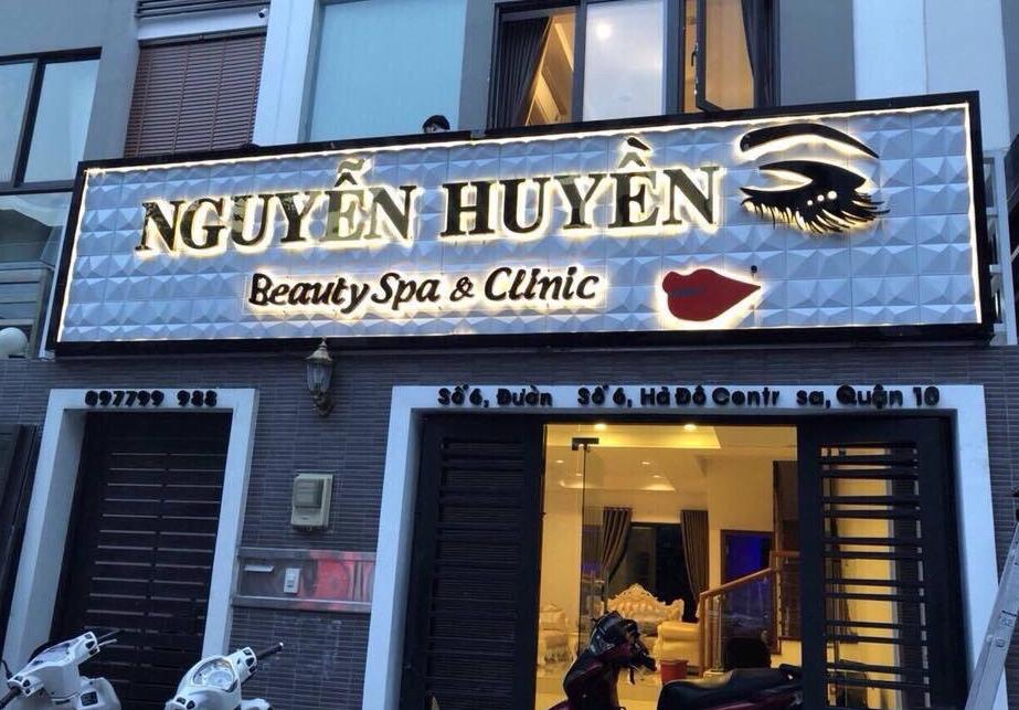 Mẫu bảng hiệu spa - Nguyễn Huyền Beauty Spa & Clinic