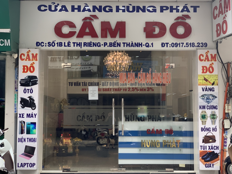 Mẫu bảng hiệu dịch vụ cầm đồ Hùng Phát