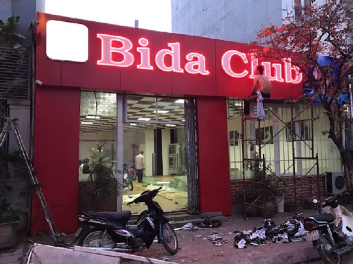 Mẫu bảng hiệu bida đẹp - Bida Club