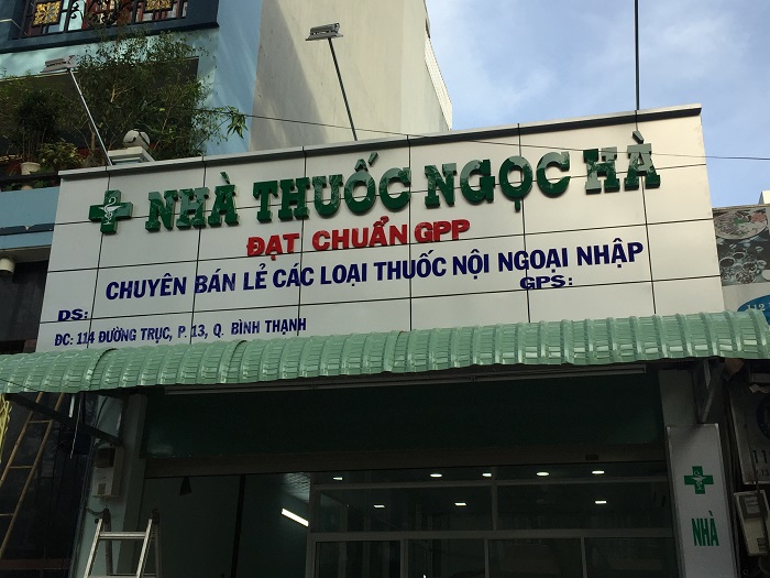 Mẫu bảng hiệu nhà thuốc Ngọc Hà