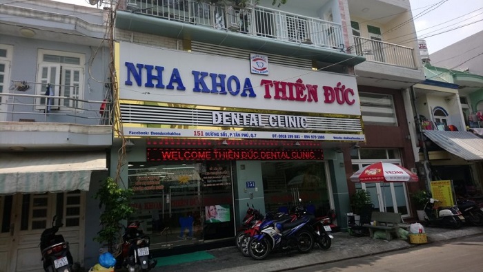 Mẫu bảng hiệu phòng khám Nha khoa Thiên Đức