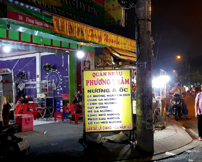 Mẫu bảng hiệu quán nhậu Phương Trâm