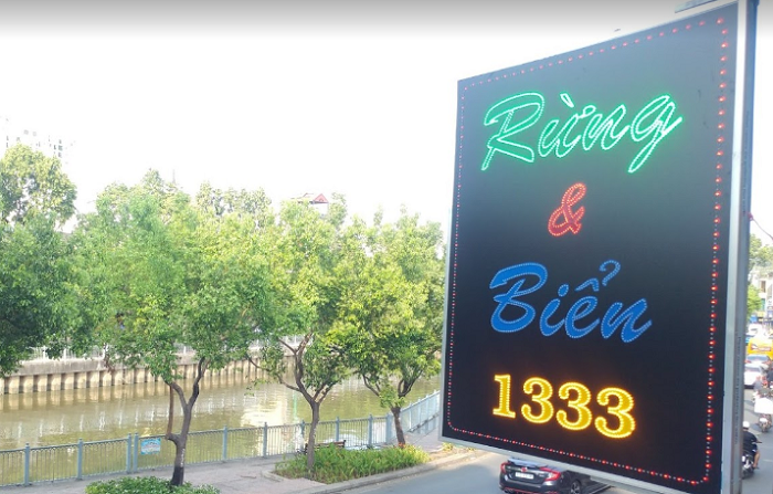 Mẫu bảng hiệu quán nhậu Rừng & Biển 1333