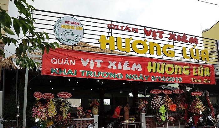 Mẫu bảng hiệu quán nhậu Hương lúa