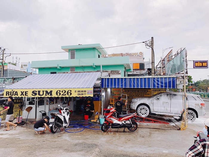 Mẫu bảng hiệu rửa xe Sum 626