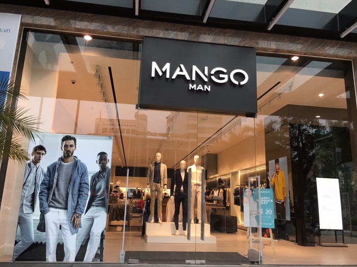 Mẫu bảng hiệu shop thời trang đẹp - Mango