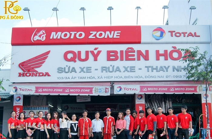 Mẫu bảng hiệu sửa xe máy Qúy Biên Hòa