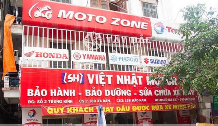 Mẫu bảng hiệu sửa xe máy Việt Nhật Motor