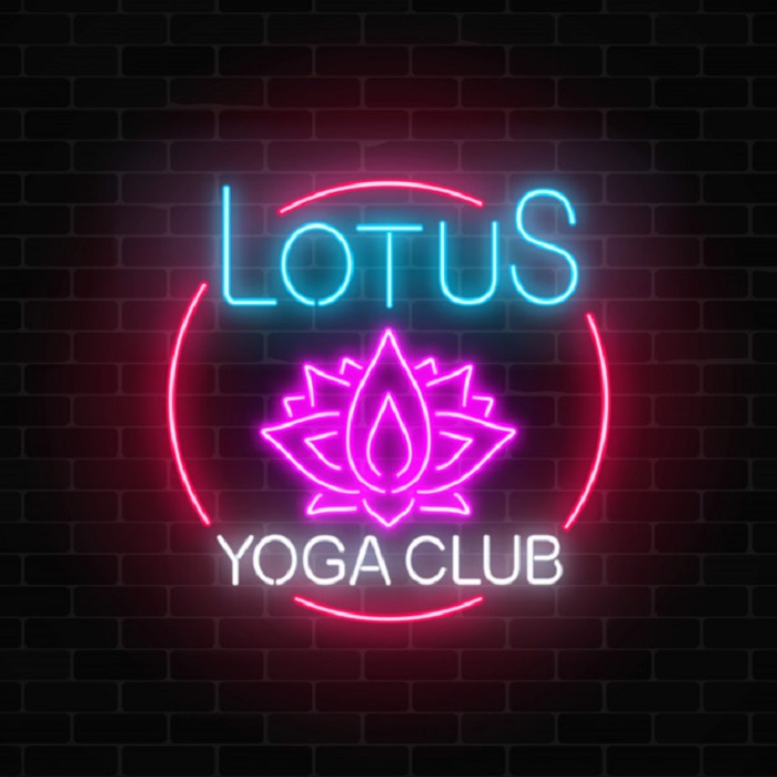 Mẫu bảng hiệu yoga Lotus