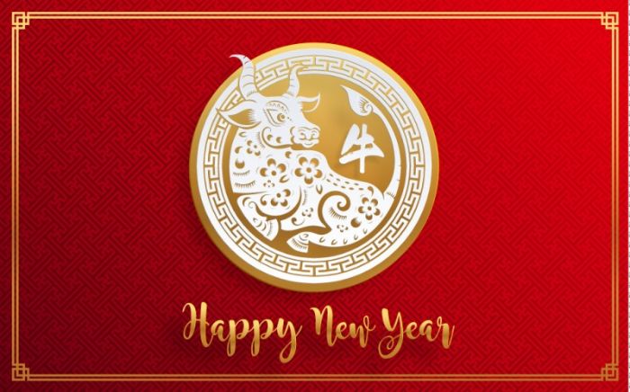Băng rôn chúc mừng năm mới có phông chữ độc đáo