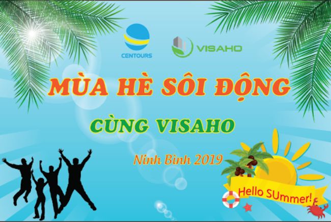 Băng rôn du lịch của công ty KiatViet