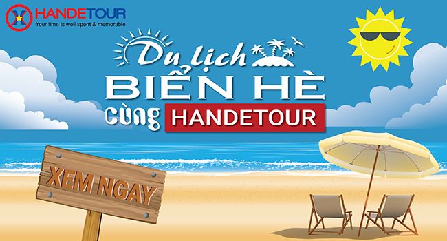 Băng rôn du lịch của Handetour
