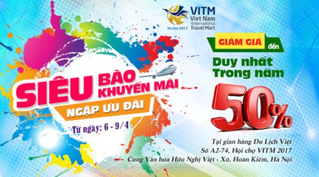 Băng rôn du lịch của đơn vị VITM Viet Nam
