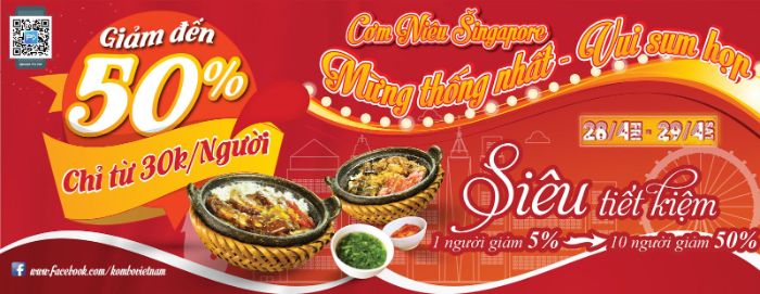 Băng rôn quảng cáo giảm giá