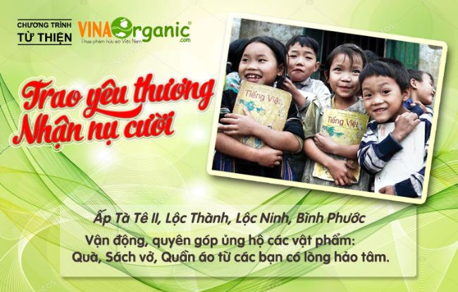 Băng rôn từ thiện cho chương trình “Trao yêu thương nhận nụ cười”