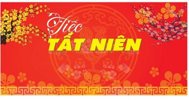 Băng rôn tất niên có thiết kế đơn giản nhưng thu hút