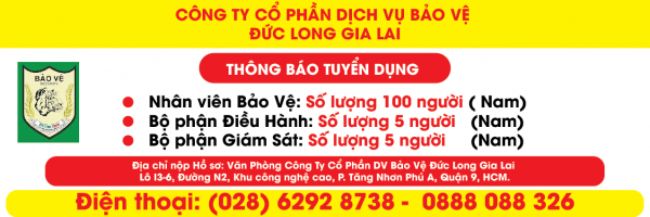 Băng rôn của công ty Đức Long Gia Lai