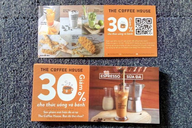 Voucher quán cà phê của The coffee house
