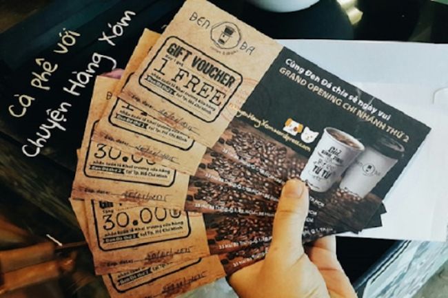 Voucher quán cà phê Đen đá