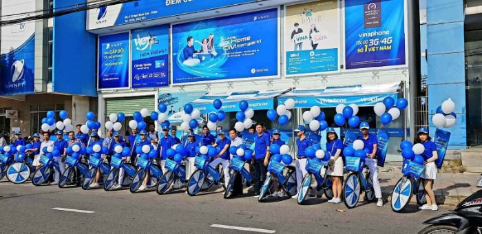 Ý tưởng chạy roadshow lưu động với xe đạp và bóng bay