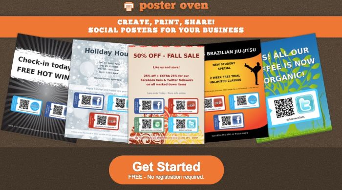 Poster Oven sẽ là website phù hợp nếu bạn mới tập thiết kế poster